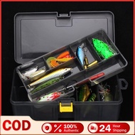 Double Layer Lure Box Portable Luya Lure box False Bait Tool Box Plastic Box Kotak Mancing Fishing T