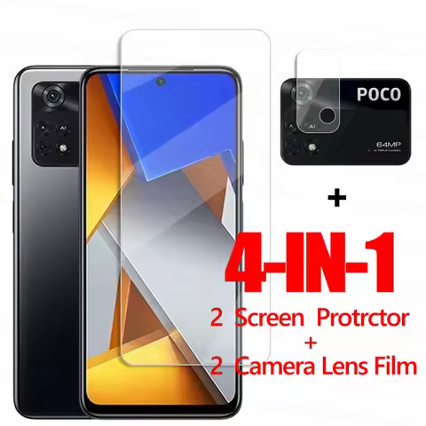 Glass For Xiaomi Poco M4 Pro 4G Tempered Glass Xiaomi Poco X3 F3 M3 M4 Pro 4G Screen Protector Phone