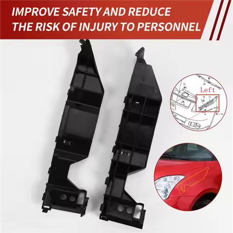 A82E-2Pcs Car Front Bumper Holder Bracket 71731-63J00 71732-63J00 For Suzuki Swift 2005-2011