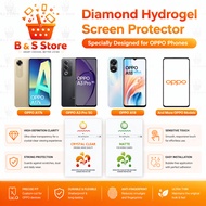 Oppo A3 A3x A3Pro  A31 A16 A17 A18 A78 A17K K9 K9Pro A79 9H Diamond Hydrogel Screen Protector