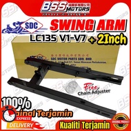 SDC Swing Arm +2 Inch LC135 V1 V2 V3 V4 V5 V6 V7 LC Rear Arm +2inci Standard Cutting 100% Original S