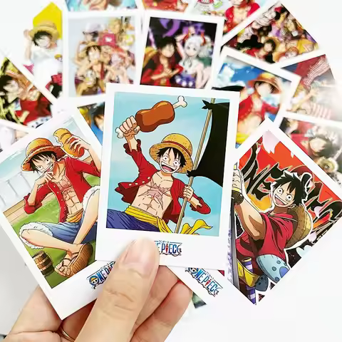 Anime ONE PIECE Card Greeting Card Luffy Cartoon Animation Peripheral 40pcs Cards Greeting Cards Per
