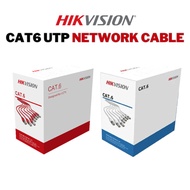 HIKVISION CAT6 UTP Network Cable Solid Bare Copper 305M DS-1LN6U-SC0/DS-1LN6UEC0 (Grey & Orange)