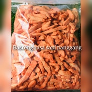 basreng stik rasa sapi panggang ready kemasan 1kg 500gr 250gr 100gr 50gr