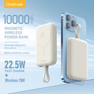 Orashare MGC10 Powerbank 10000mAh Wireless Power Bank PD20W Mini Magnetic Fast Charging with Cable P