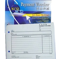 (2-books)Standard NCR Payment//(1-book)General Cash Voucher&(1-books)Payment Voucher//Cash Vouche ×3