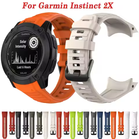QuickFit Silicone Watch Strap For Garmin Instinct 2X Solar Watchband Smartwatch Bracelet Original In