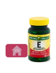 Spring Valley - Vitamin E 180 mg (400 IU) +STS Sticker., 100 Count (Pack of 1)