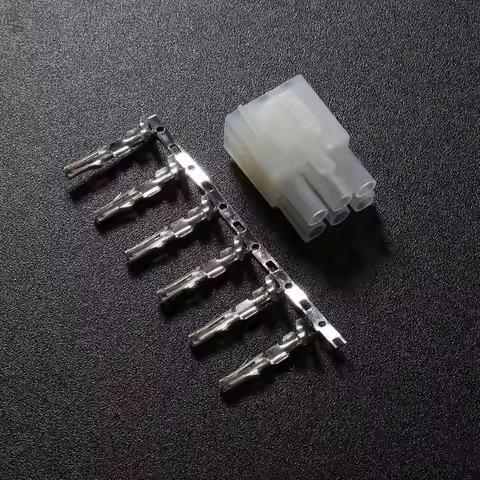 External 6p 6pin Power Supply Cable Plug Connectors for Hytera MD600 MD610 TM800 for Kenwood Yaesu I