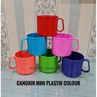 2PCS MINI PLASTIC CUPS 2 PLASTIC COFFEE TEA CUPS