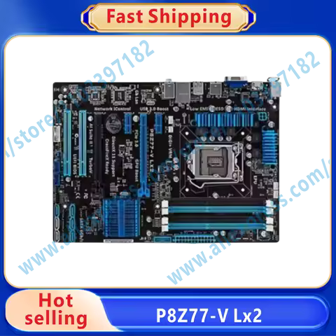 P8Z77-V LX2 Desktop Motherboard Z77 Socket LGA 1155 i3 i5 i7 DDR3 32G SATA3 USB3.0 ATX