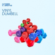 Vinyl Dumbbell 1lb–10lbs for Home Exercise & Training Home Gym Hand Weights