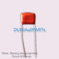 Mylar capacitor 104J1250V mylar 104J 250V cbb