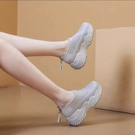 Slimming Dad Sneakers - White Breathable Summer Sneakers for Women