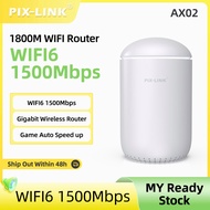 PIXLINK LV-AX02 WiFi 6 Router-AX1800 Wi-Fi Easy Router 1800Mbps Gigabit Router Dual Band OFDMA MU-MI