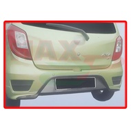 Perodua Axia GU Style Rear Back Skirt Skirting Bumper Lower Lip Spoiler ABS Plastic Bodykit Body Kit Part (With Screw &amp;