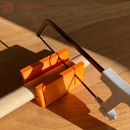 HARRIETT 3D Printing Woodworking Tools, Plastic 45-Degree Miter Saw Guides, Oblique Cut Saw Rail Ora
