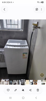 白色頂揭式洗衣機