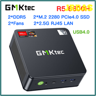 JRBAS GMKtec M6 Ryzen 5 6600H MINI PC Windows 11 DDR5 5600Mhz 16GB 500GB Nvme SSD WIFI6 BT5.2 Triple