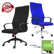 Budget Office Chair / High Back Chair / Home Office Chair / Fabric Chair / Kerusi Pejabat / Kerusi O