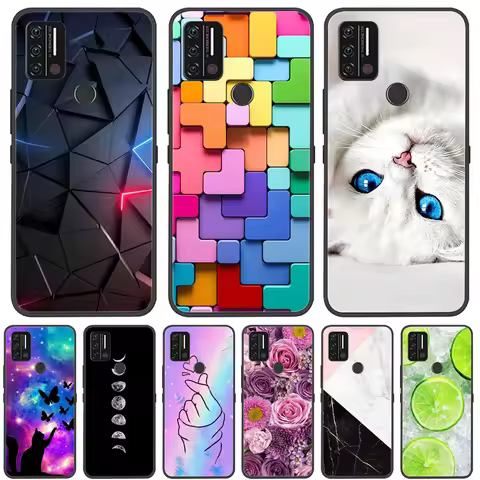 Case For Umidigi A7 A9 Pro Cases Soft Silicone Print Protector Black Covers for Umidigi A9 A7 Pro Fu