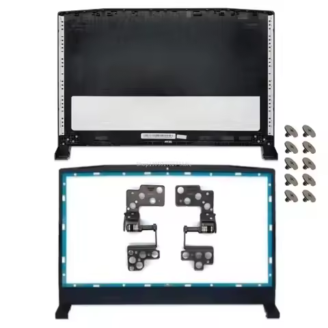 NEW Laptop Case For MSI Katana GF66 11UE 11UG MS-1581 MS-1582 15.6 LCD Back Cover Front Bezel Hinges