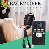BACK2LIFEK Digital FM Radio, LCD Display FM (Frequency Modulation) Mini Speaker, Single Band Audio A