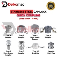 [LOCAL SELLER] Stainless Steel Camlock Quick Coupling (Size 2 inch - 4 inch, Thread BSPP)