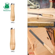 Kesoto Wooden Filing Handle Tool Compatible with Round Square Files for Woodworkers Shaping Tool for