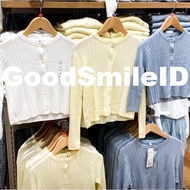 NEW GIRLS Kardigan Rib Rajut Washable Cardigan Ribbed Knit Anak Perempuan Outer KIDS JASTIP UNIQLO J