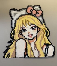Kitty拼豆成品