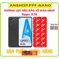 Toughened flexible phone screen protector for oppo A76