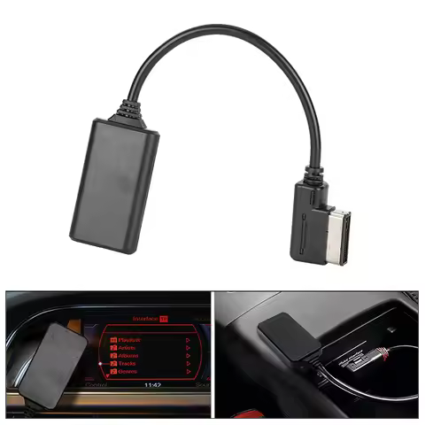 Bluetooth5.0 AUX Music Interface Adapter Audio Cable Fits for AMI MMI MDI Audio Cable AUX Cable for 