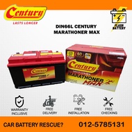 [ Installation Provided ] DIN66L | DIN66 | LN3 ]Century Marathoner MAX| Car Battery Bateri Kereta | 
