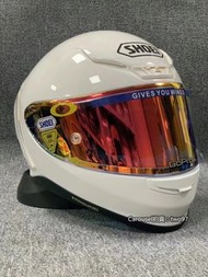 SHOEI z7亮白加長尾翼安全帽機車頭盔全盔全罩男女賽車跑盔四季通用防摔保護防碰撞摩托騎士裝備通風透氣重機騎乘&amp;代購