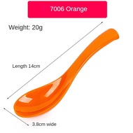 Melamine Fast Food Spoon Imitation Porcelain Plastic Soup Spoon No Spill Design Restaurant Noodle Sp