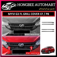 MYVI G3 2022-2024 FL CARBON FIBER FRONT GRILL GARNISH, FRONT GRILL COVER, FRONT GRILL TRIMER CARBON,