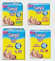 SENSI REGULAR DIAPERS - POPOK BAYI S20 M20 L20 XL16 - Pampers Sensi Perekat - Promo Sensi