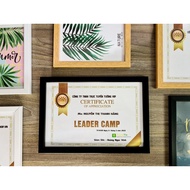 Photo Frame - Certificate Frame - Black Frame, Mica Surface Wall Mount for Desk 21x30cm(A4)/ 25x35cm