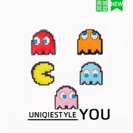 Hole Shoes Flower Decoration Shoe Buckle Texture pvc Cartoon Eating Bean Man Five-Piece Set Jewelry 