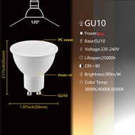 หลอดไฟ LED Gu10 Mr16โคมไฟ LED 220V หรี่แสงได้5W สปอตไลต์3000K/4000K/6000K 38/ 120สปอตไลท์มุมลำแสง