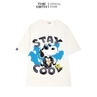 Áo thun nam nữ Snoopy Stay Cool siêu ngầu áo thun form rộng cổ tròn chính hãng The Coth - U0543