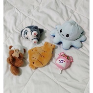 preloved plushie octopus flip mofusand axolotl fish otter