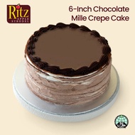 Chocolate Mille Crepe Cake (6-Inch)