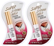 i-Envy by KISS Super Strong Hold Eyelash Adhesive, Waterproof Long-Lasting Strip Lash Glue, Natural-