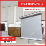 Roller Blinds Sistem Pegas - Tirai Gulung Lipat Jendela - Kerai Krei