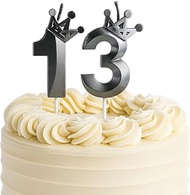 Birthday Candles Numbers 13, 13th Birthday Boy Girl 3D Candle Personalised Birthday Party Cake Decor