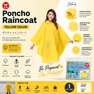 Yellow Raincoat / Poncho Yellow Raincoat /Adult Poncho Yellow Raincoat Dewasa Kuning Baju Hujan黄色雨衣