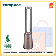 EuropAce Intelligent Air Purifying DC Bladeless Fan | Dual HEPA13 Filter | EBFZ10GM | EBF Z10GM (8 Y