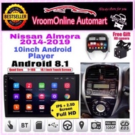 Android Player 10 inch IPS 2.5D full HD screen with player casing (free camera) Nissan Almera 2014-2019